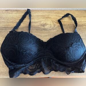 VS PINK Black Lace Bralette size S